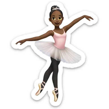 black ballerina sticker