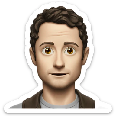 Elijah wood sticker