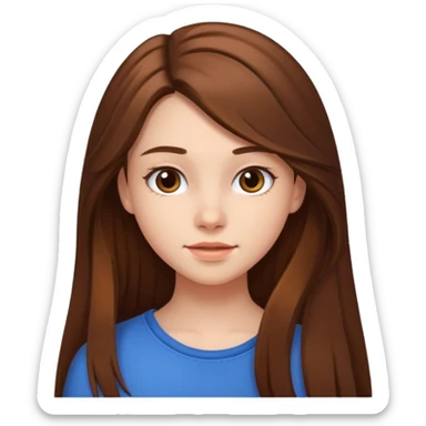 Tête jolie femme ado sticker