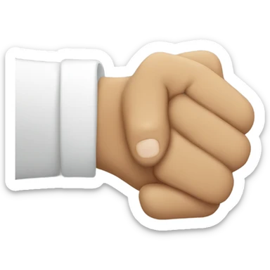 Fist bump sticker