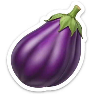 A eggplant with veins sticker