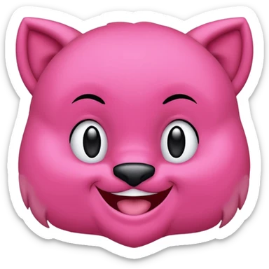 la pantera rosa de la caricatura sticker