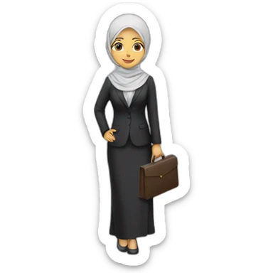 hijabi-asian-girl-lawyer-carrying-file sticker