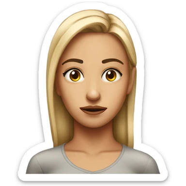 Guilty side eye girl sticker