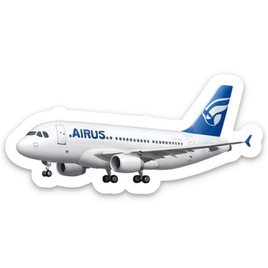 and now i want a Airbus A318 with no livery but just a plane sticker