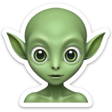 I want you to create an alien just like kaddu from movie koi mil gya sticker