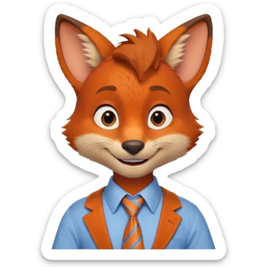 nick wilde zootopie 2 sticker
