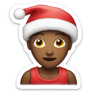 Christmas stalking stuffed with face products  sticker