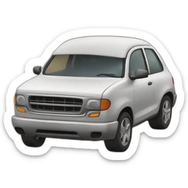 A car with a butt sticker