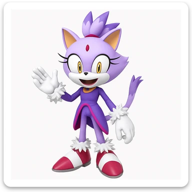 Keep the picture quality intact, change the character's expression to a big happy smile, character facing forward. sticker