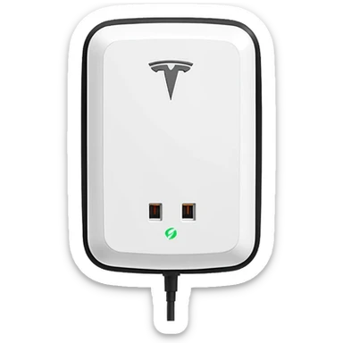 Tesla wall charger sticker