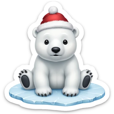 polar bar with fotr hat sticker