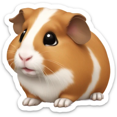 Guineapig very cute but realistic sticker