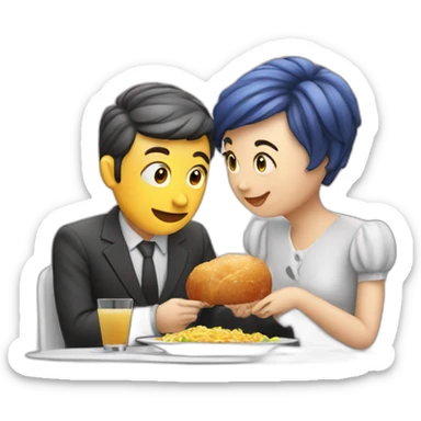 big data dinner date sticker