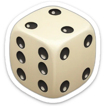 1000000 side dice sticker