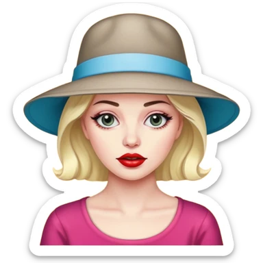 pop art monalisa SPAM meat slop portrait sticker