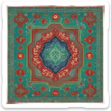 Un tapis de prière musulman  sticker