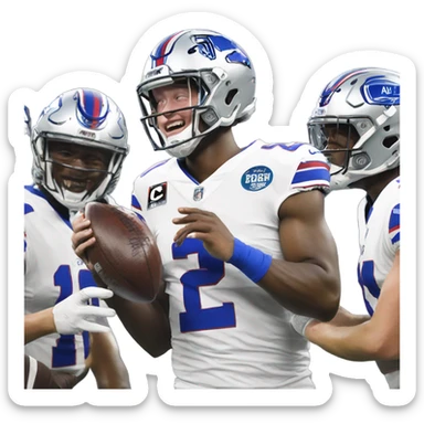 josh allen winning the superbowl  sticker