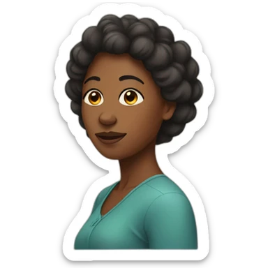 black maternal women sticker
