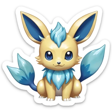Shiny-Eeveelution-Cute-Fakemon-Water-Pokémon-fusion full body sticker