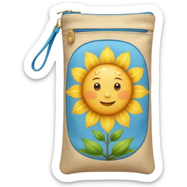 Sunbeam + seed pouch,Sky Gardener. sticker