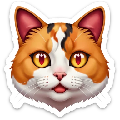 nosebleed cat sticker