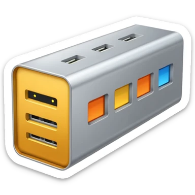 a real, highly realistic modem sticker