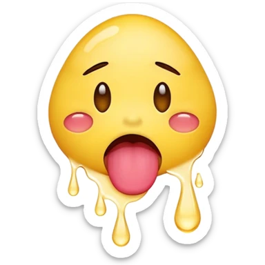 Emojis triste con la lengua afuera  sticker