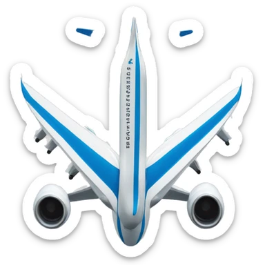 Uzbekistan Airway's plane sticker