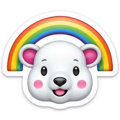 Faça um dálmata colorido que seja a raça de cachorro que seja colorido do arco-íris apenas as pintas sticker