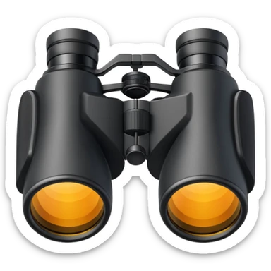 binoculars with large lenses sticker