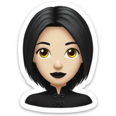 Goth woman sticker