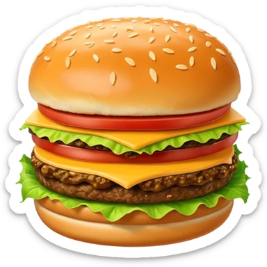 generate me a krabby patty from spongebob png sticker