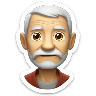 old man from fruit ninja sticker