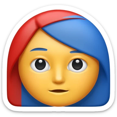 Make me an emoji to my school Holy cross davao college  representing this three colors ❤️💙🤍 make it like an arrow or a double line sticker