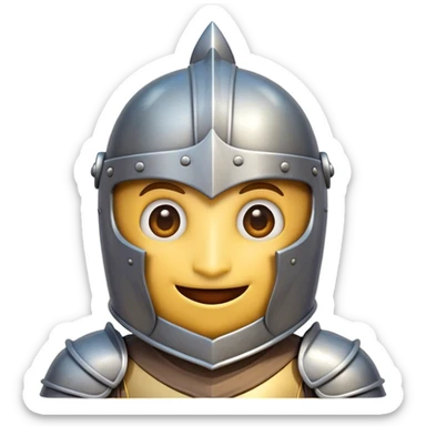 Clash of Clans aesthetic Comical Knight Portrait Emoji, Head tilted dramatically with an exaggerated, fun expression and wide, comically expressive eyes behind a quirky open helm, featuring a sturdy, cartoonish armored build with playful detailing and natural skin tone, Simplified yet hilariously expressive features, highly detailed, glowing with a slightly sassy metallic glow, high shine, dramatic yet playful, stylized with an air of cheeky medieval mischief, soft glowing outline, capturing the essence of a meme-worthy knight who brings lighthearted fun to epic battles! sticker