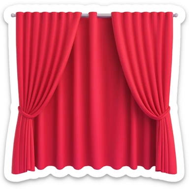 curtain plain sticker