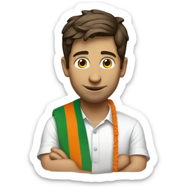 Sam altman thanking in indian tricolor sticker