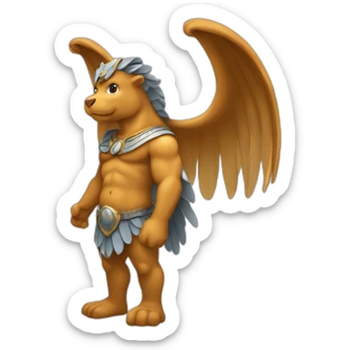 Hippokrates with wings sticker