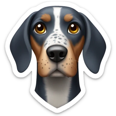 Blue tick coon hound sticker