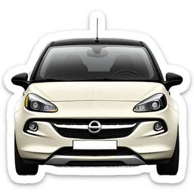opel adam rocks cream white de face sticker