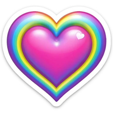 Lisa frank heart sticker