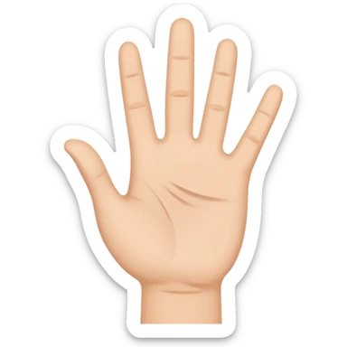 hello waving hand for SMS text sticker