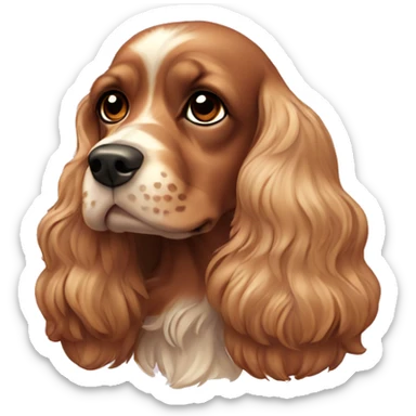 cocker spaniel dog sticker