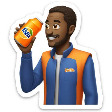 fanta can sticker
