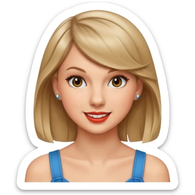 Taylor Swift smile sticker