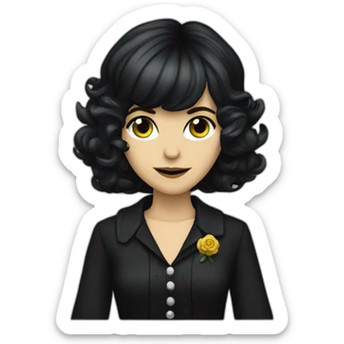 Goth Karen Carpenter sticker