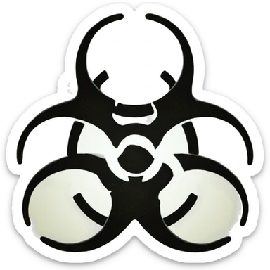 biohazard sign sticker