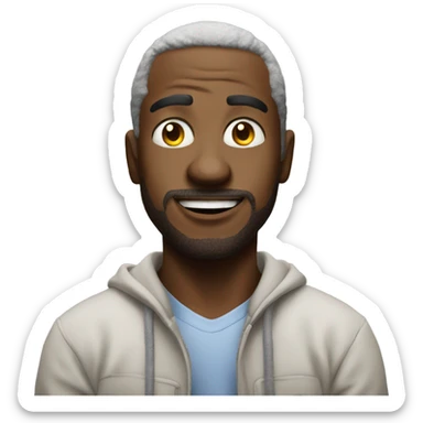 create a emoji cartoon character concept idea based on this photo  sticker