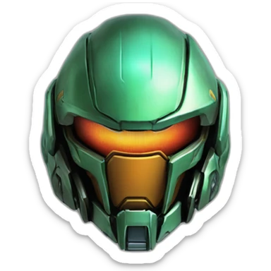 Samus metroid helmet open sticker